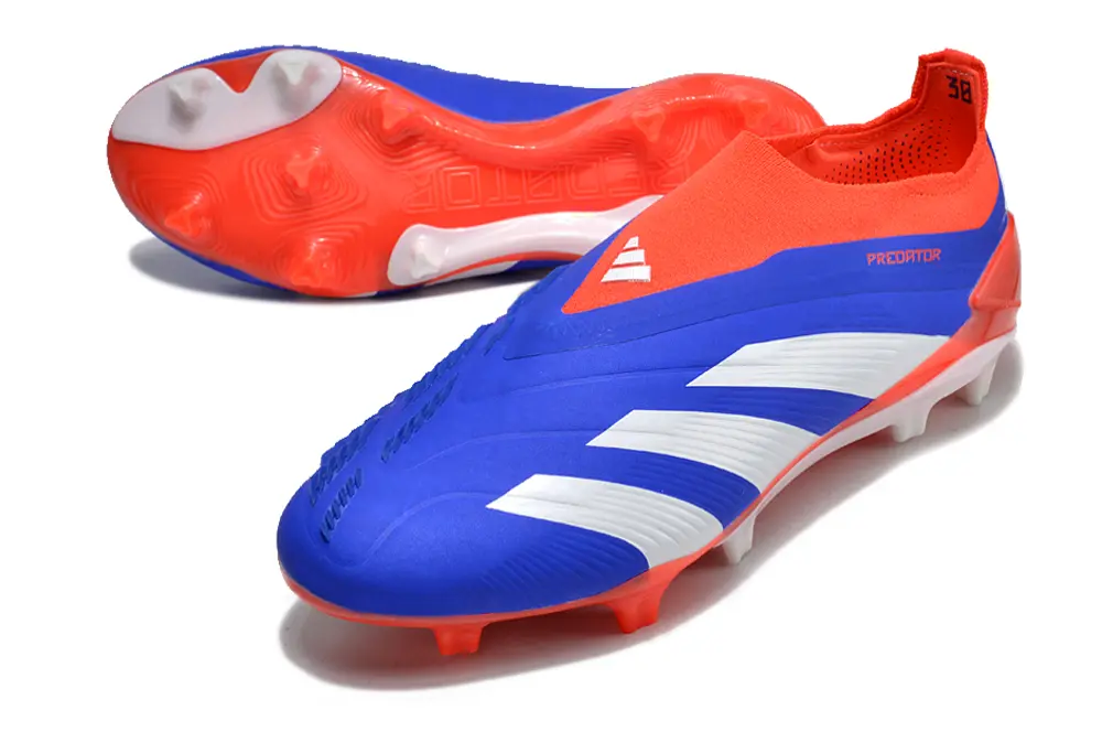 Adidas Predator Elite Laceless FG - Blue/Vibrant Cyan/Fiery Coral