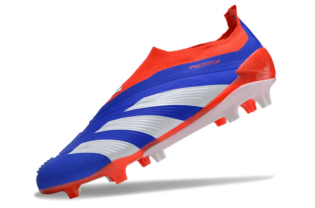 Adidas Predator Elite Laceless FG - Blue/Vibrant Cyan/Fiery Coral