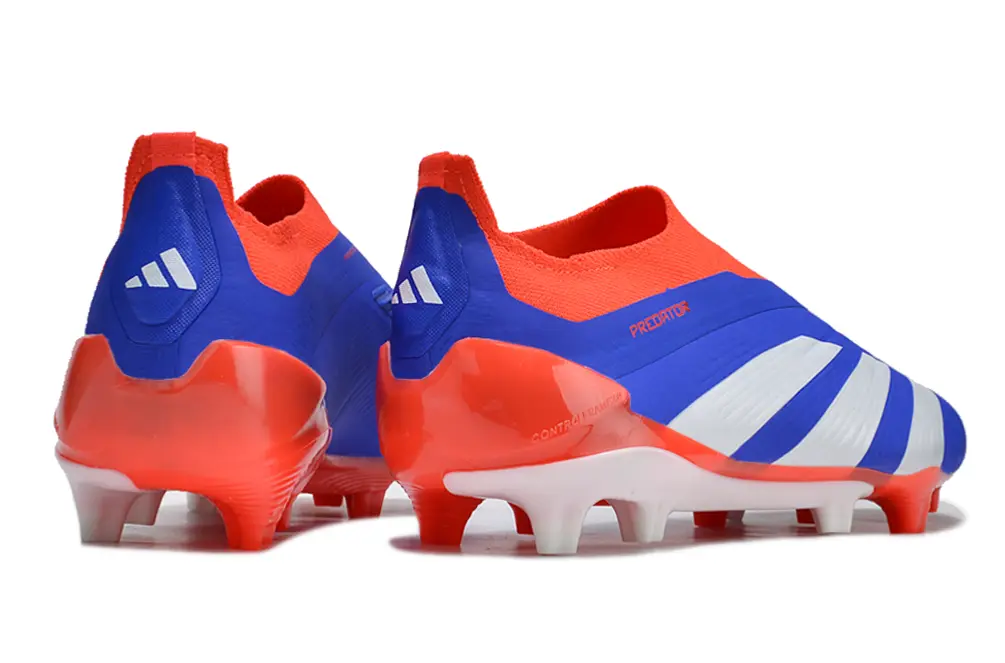 Adidas Predator Elite Laceless FG - Blue/Vibrant Cyan/Fiery Coral