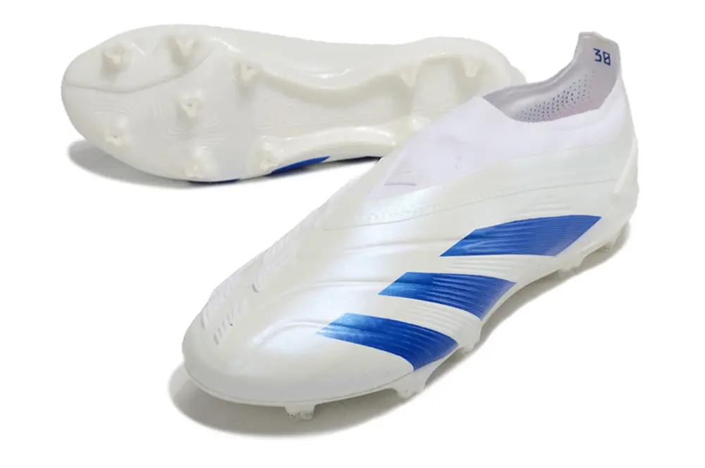Adidas Predator Elite Laceless FG - White/Royal Blue/White