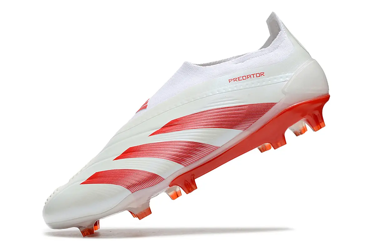 Adidas Predator Elite Laceless FG - White/Crimson Red/White