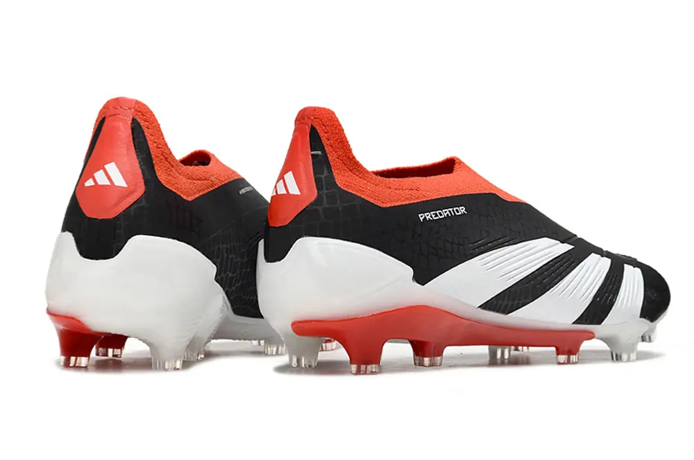 Adidas Predator Elite Laceless FG - Black/Fiery Red/Sleek White