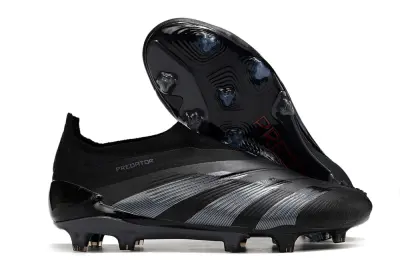 Adidas Predator Elite Laceless FG - Black/Shadow Black/Steel Grey