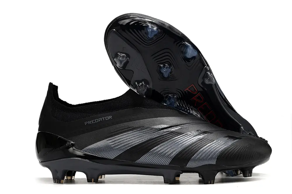 Adidas Predator Elite Laceless FG - Black/Shadow Black/Steel Grey
