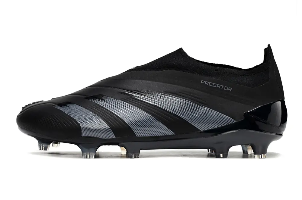 Adidas Predator Elite Laceless FG - Black/Shadow Black/Steel Grey