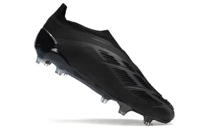 Adidas Predator Elite Laceless FG - Black/Shadow Black/Steel Grey