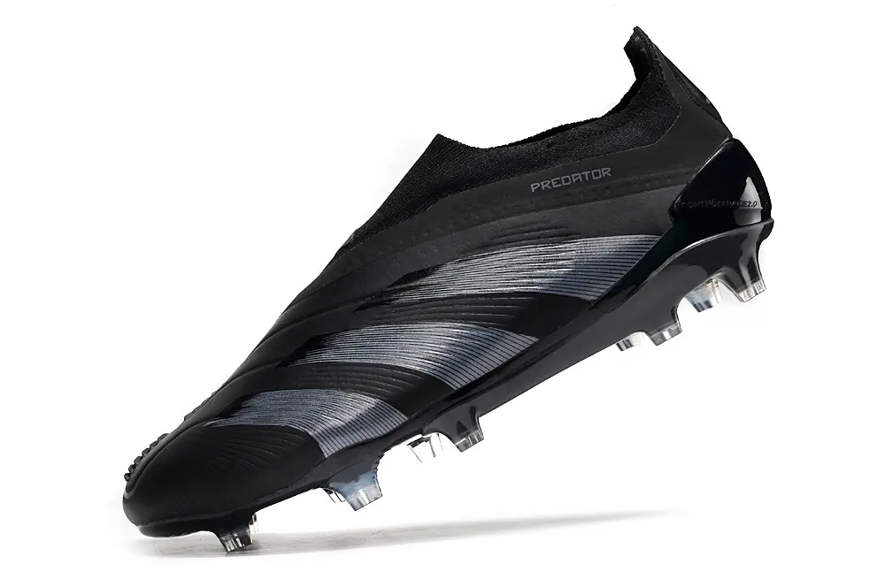 Adidas Predator Elite Laceless FG - Black/Shadow Black/Steel Grey