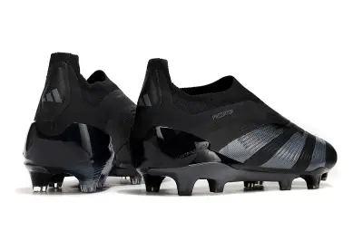 Adidas Predator Elite Laceless FG - Black/Shadow Black/Steel Grey