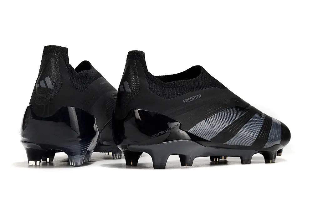 Adidas Predator Elite Laceless FG - Black/Shadow Black/Steel Grey