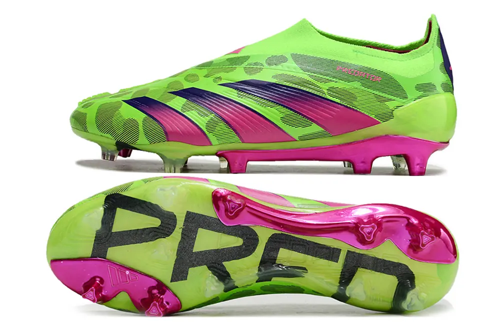 Adidas Predator Elite Laceless FG - Green/Neon Green/Fuchsia Pink