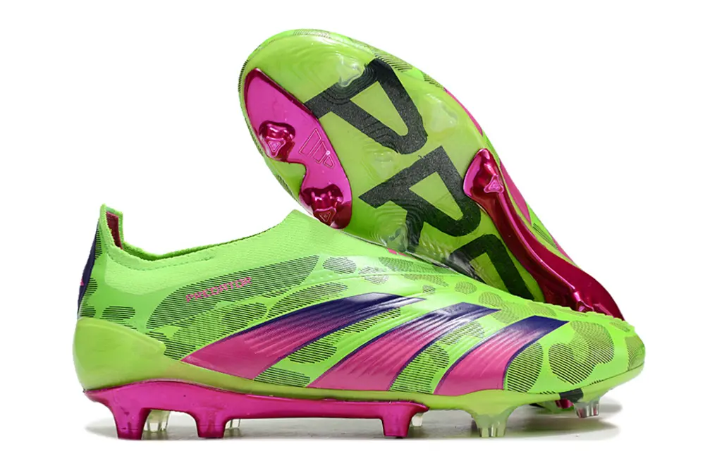 Adidas Predator Elite Laceless FG - Green/Neon Green/Fuchsia Pink
