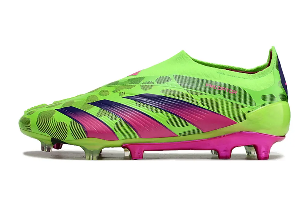 Adidas Predator Elite Laceless FG - Green/Neon Green/Fuchsia Pink