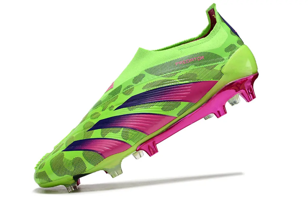 Adidas Predator Elite Laceless FG - Green/Neon Green/Fuchsia Pink