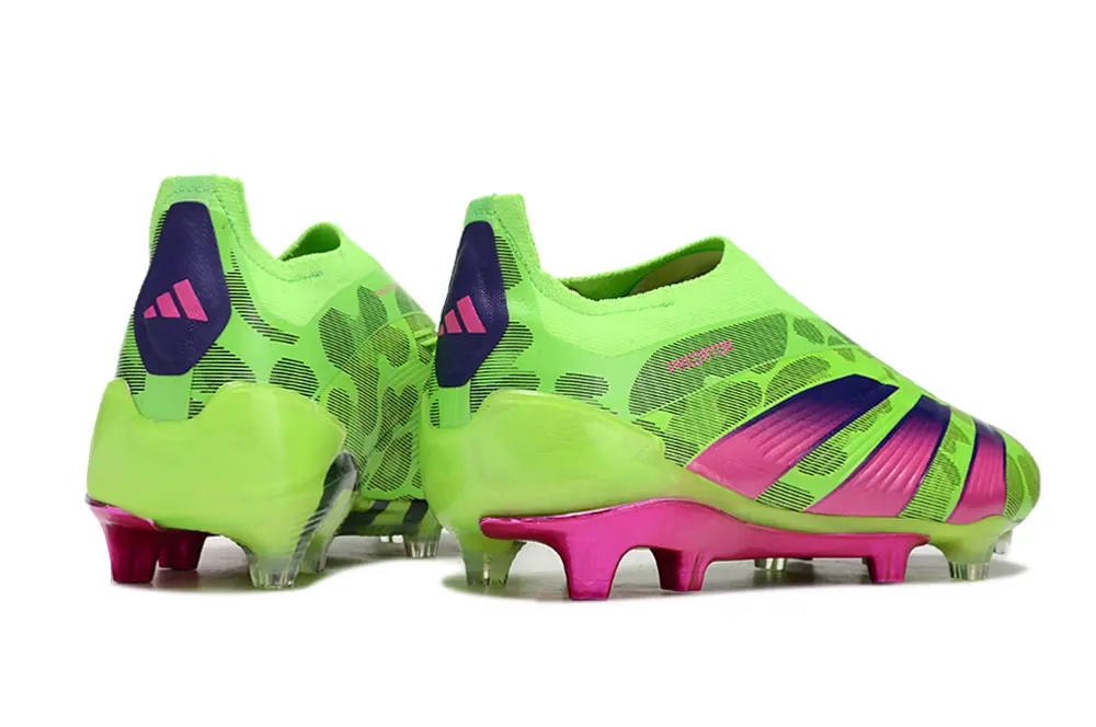 Adidas Predator Elite Laceless FG - Green/Neon Green/Fuchsia Pink