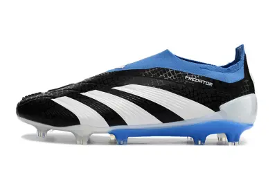 Adidas Predator Elite Laceless FG - Black/Sky Blue/White