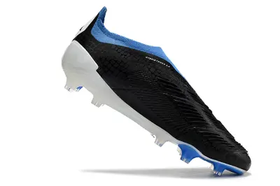 Adidas Predator Elite Laceless FG - Black/Sky Blue/White