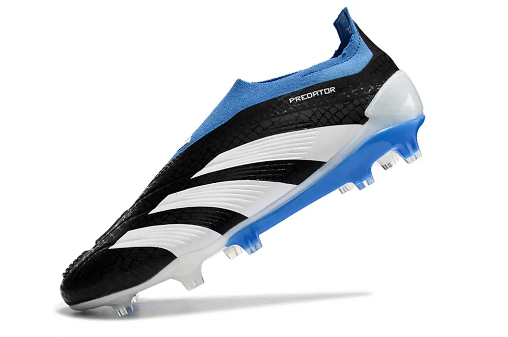 Adidas Predator Elite Laceless FG - Black/Sky Blue/White