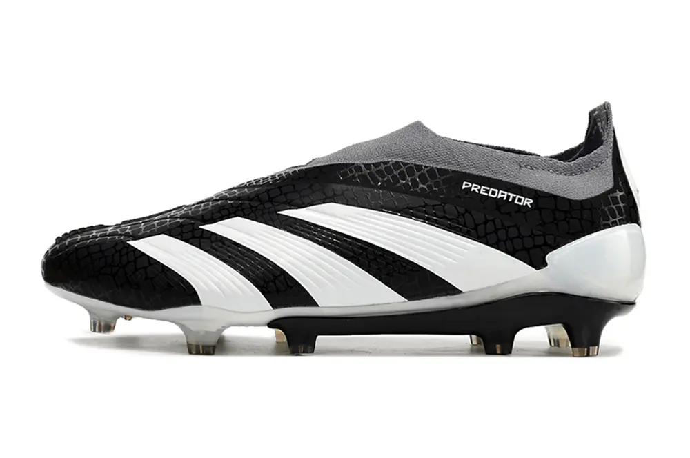 Adidas Predator Elite Laceless FG - Black/Elegant Black/Crips White