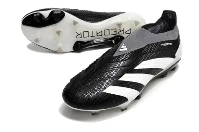 Adidas Predator Elite Laceless FG - Black/Elegant Black/Crips White
