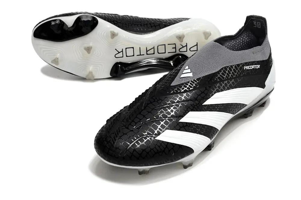 Adidas Predator Elite Laceless FG - Black/Elegant Black/Crips White