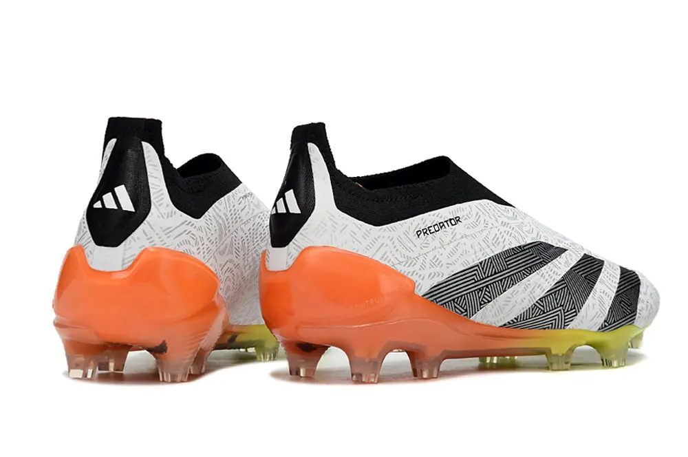 Adidas Predator Elite Laceless FG - White/Solar Yellow/Bright Orange