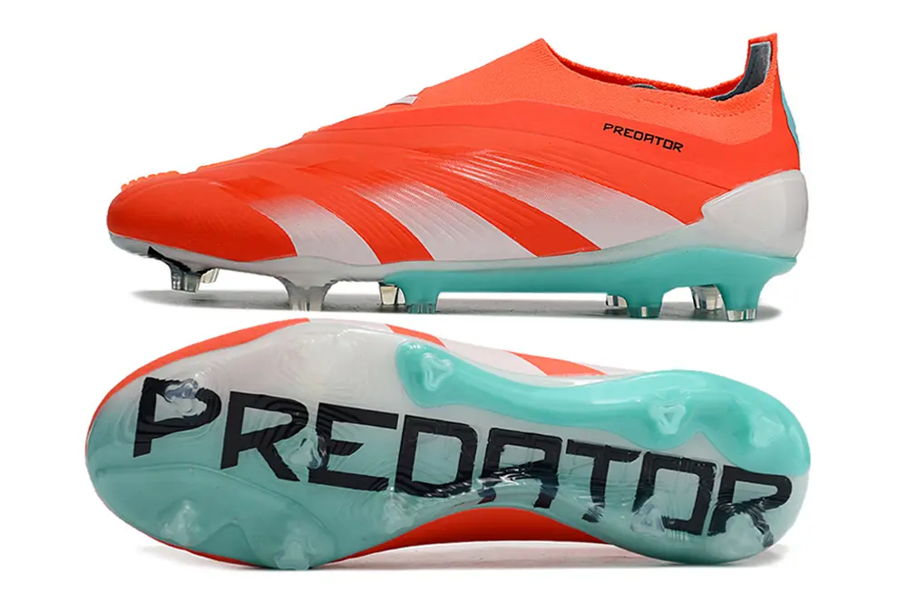 Adidas Predator Elite Laceless FG - Orange/Coral Glow/Turquoise Blue