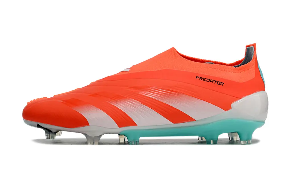 Adidas Predator Elite Laceless FG - Orange/Coral Glow/Turquoise Blue