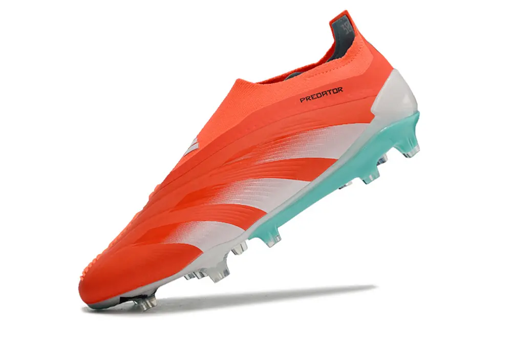 Adidas Predator Elite Laceless FG - Orange/Coral Glow/Turquoise Blue