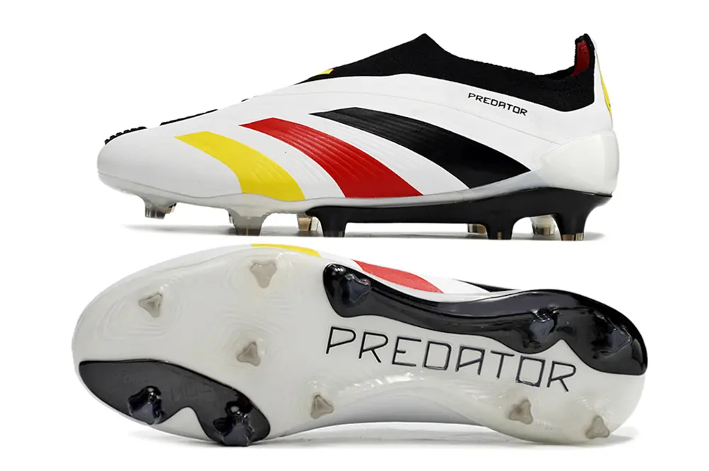 Adidas Predator Elite Laceless FG - White/Red/Yellow
