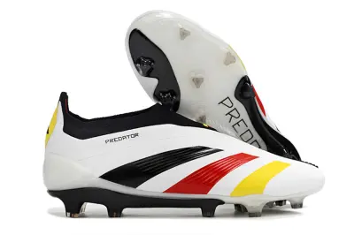Adidas Predator Elite Laceless FG - White/Red/Yellow