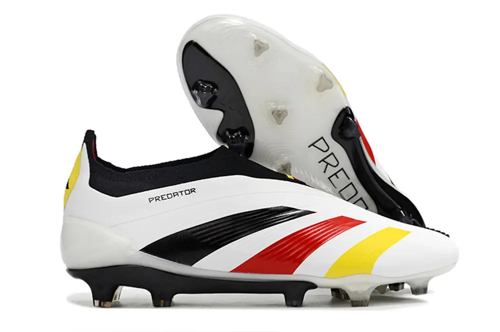 Adidas Predator Elite Laceless FG - White/Red/Yellow