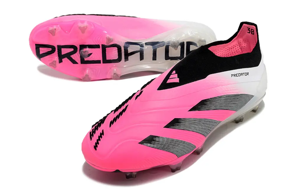 Adidas Predator Elite Laceless FG - Pink/Luminous Pink/Pearl White