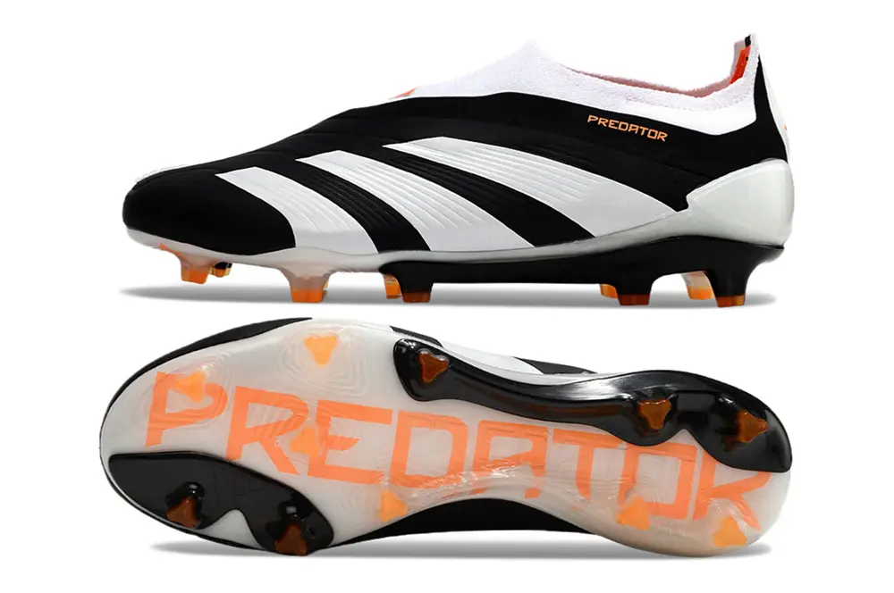 Adidas Predator Elite Laceless FG - Black/Electric Orange/White