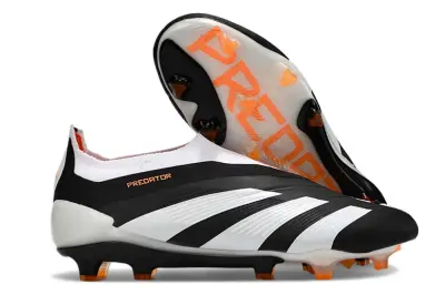 Adidas Predator Elite Laceless FG - Black/Electric Orange/White