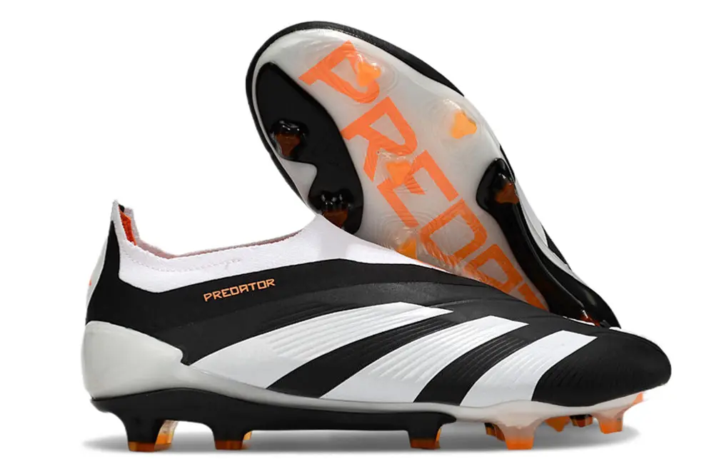 Adidas Predator Elite Laceless FG - Black/Electric Orange/White