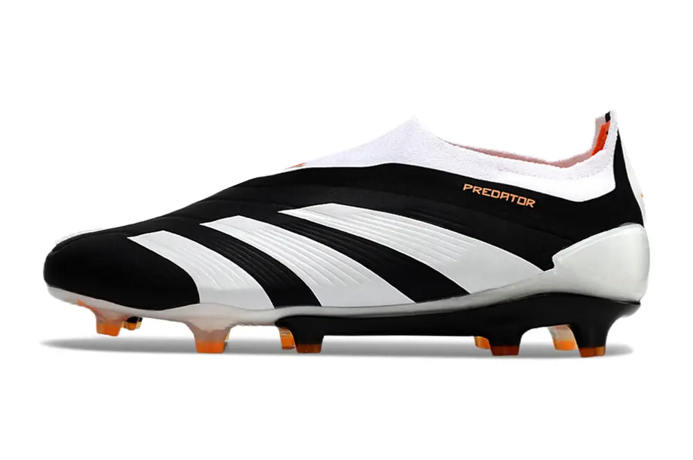 Adidas Predator Elite Laceless FG - Black/Electric Orange/White