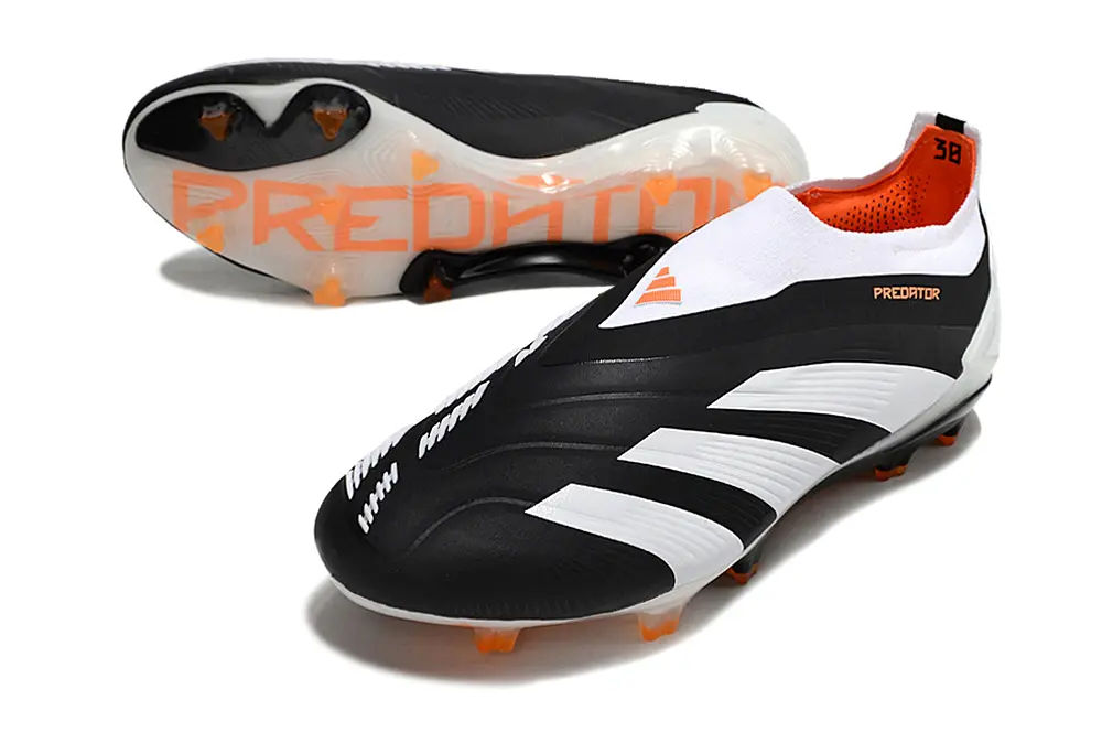 Adidas Predator Elite Laceless FG - Black/Electric Orange/White