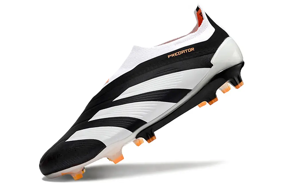 Adidas Predator Elite Laceless FG - Black/Electric Orange/White