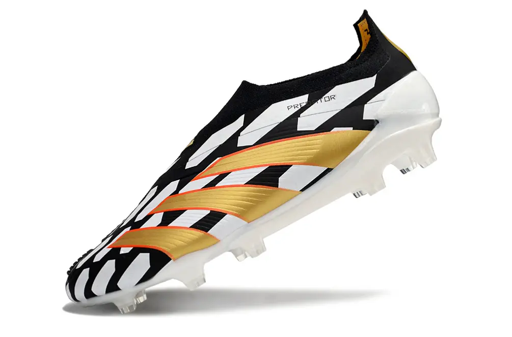 Adidas Predator Elite Laceless FG - Black/Gold/White