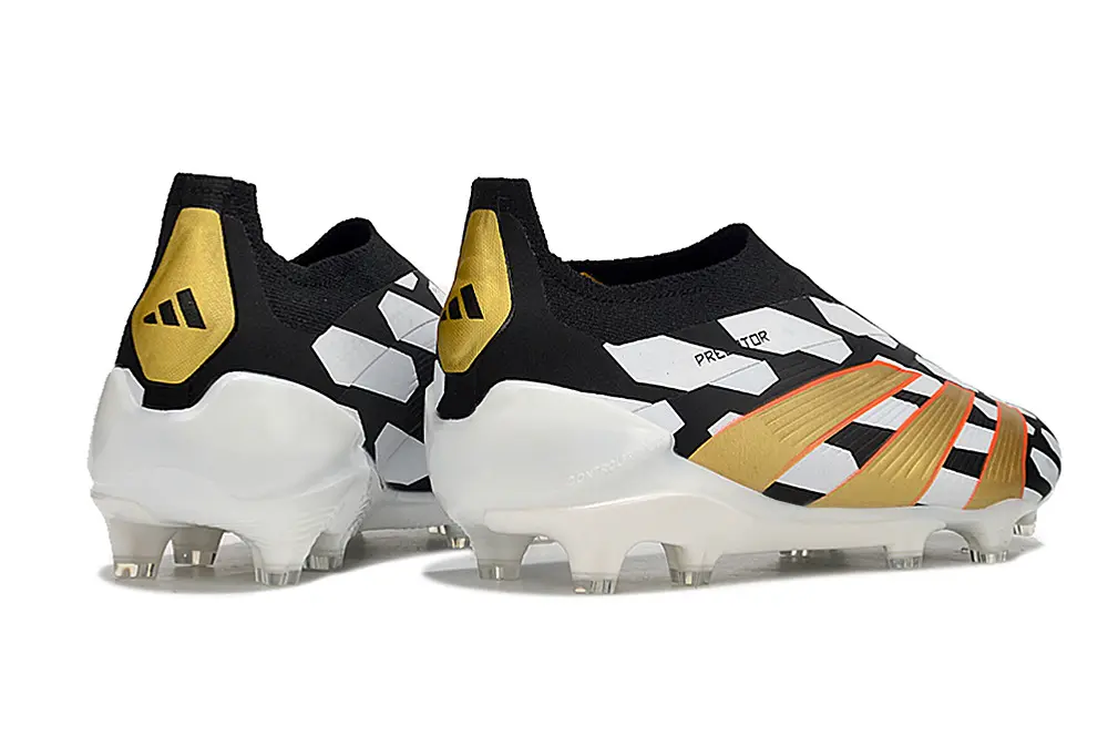 Adidas Predator Elite Laceless FG - Black/Gold/White