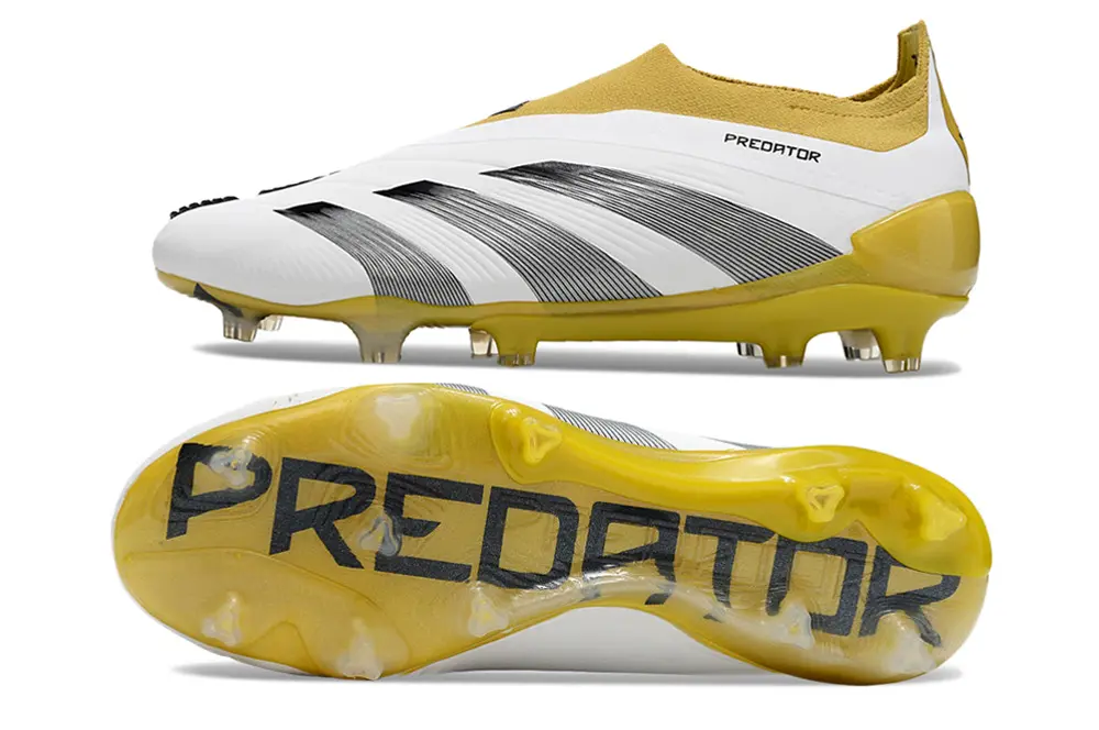 Adidas Predator Elite Laceless FG - White/Solar Yellow/Black