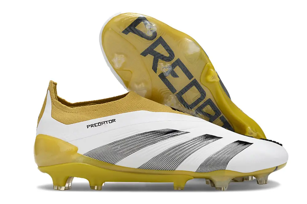 Adidas Predator Elite Laceless FG - White/Solar Yellow/Black