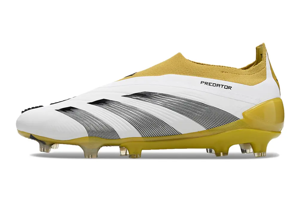 Adidas Predator Elite Laceless FG - White/Solar Yellow/Black