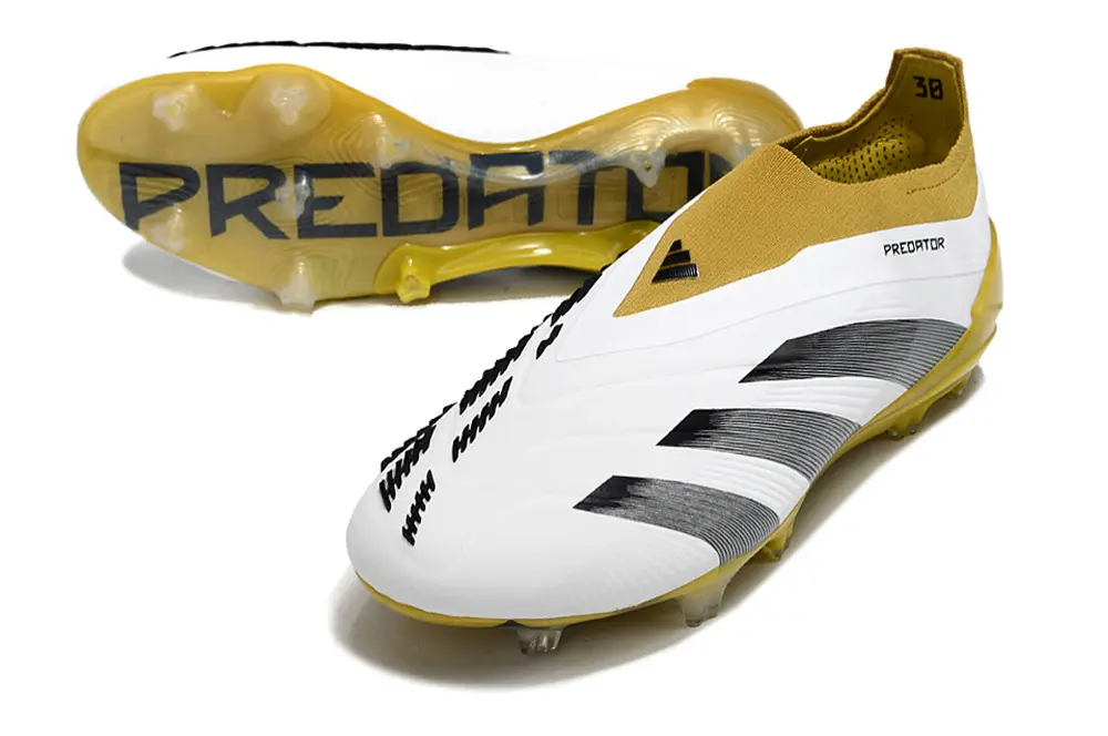 Adidas Predator Elite Laceless FG - White/Solar Yellow/Black