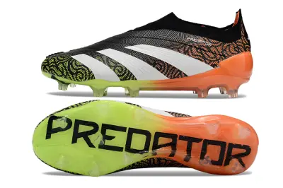 Adidas Predator Elite Laceless FG - Black/Neon Green/Orange