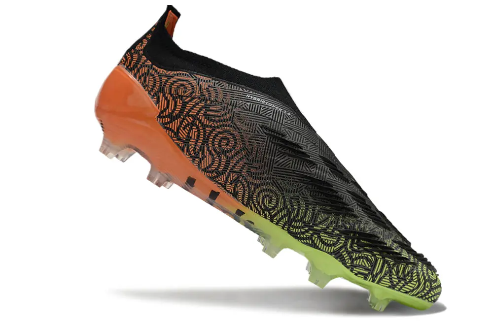 Adidas Predator Elite Laceless FG - Black/Neon Green/Orange