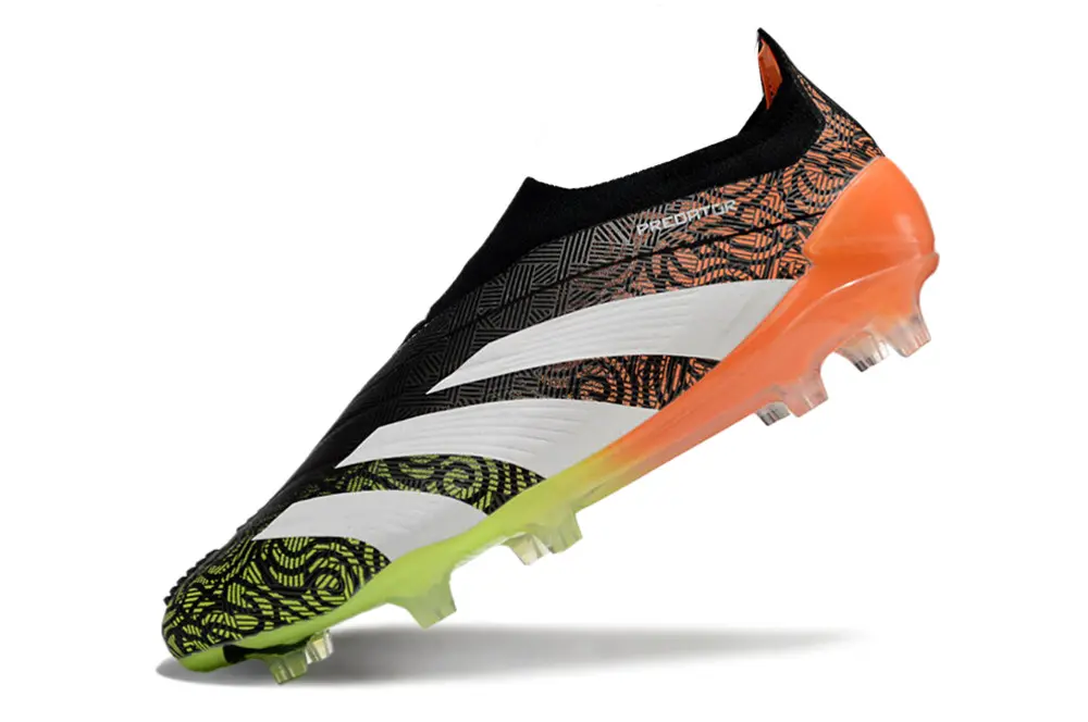 Adidas Predator Elite Laceless FG - Black/Neon Green/Orange