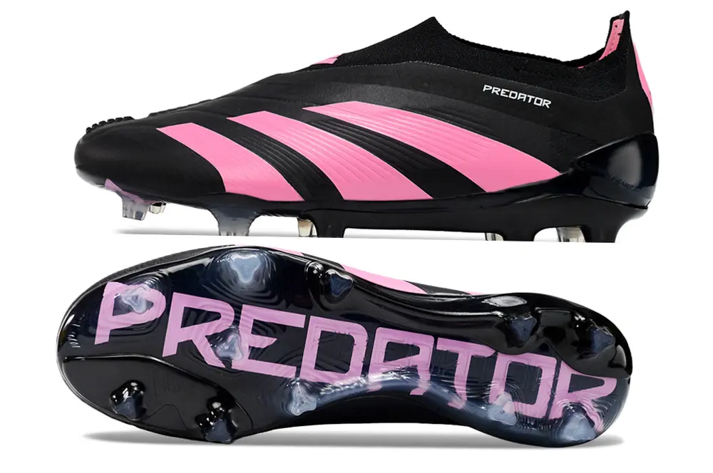 Adidas Predator Elite Laceless FG - Black/Pink Flash/Core Black