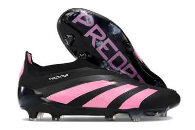 Adidas Predator Elite Laceless FG - Black/Pink Flash/Core Black