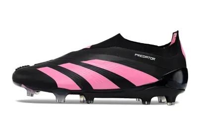 Adidas Predator Elite Laceless FG - Black/Pink Flash/Core Black